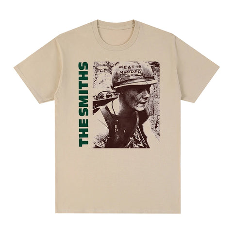 The Smiths Meat Is Murder Morrissey Marr 1985 Punk Rock Band vintage T-shirt Cotton Men T shirt New TEE TSHIRT Womens Tops - Kool Cat Records T Shirts N More
