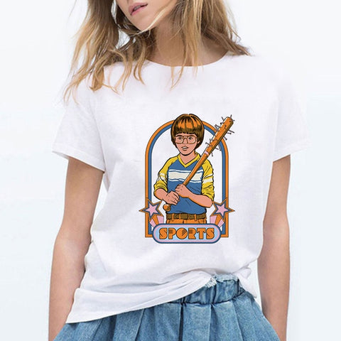 Vintage Star Sports Female T-Shirt - Kool Cat Records T Shirts N More