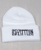 Led zeppelin Hard rock Knitted Hat men Hip Hop folk rock Beanie men cotton punk Graphic cap Unisex Skullies Beanies Ski hats - Kool Cat Records T Shirts N More
