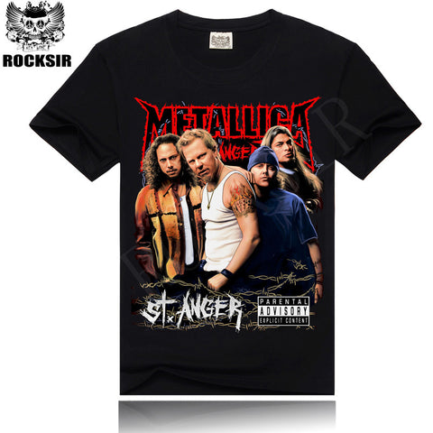 Newest style men t-shirt fashion t-shirt Rock Band Metallica t shirt rock Brand Clothing - Kool Cat Records T Shirts N More