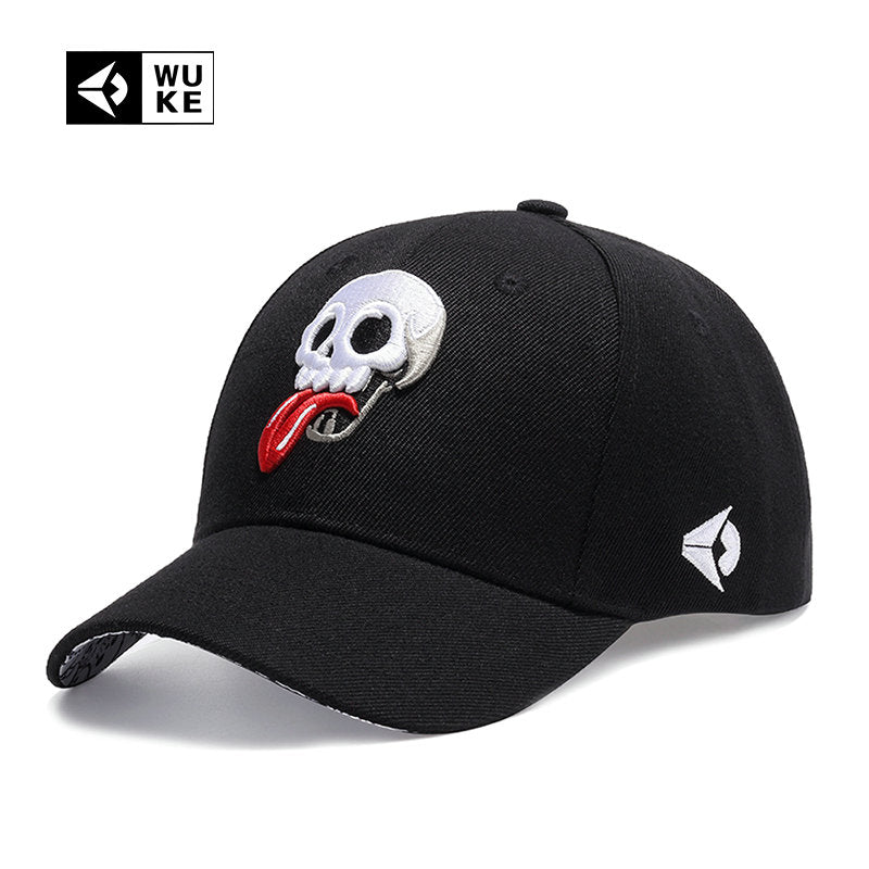 Embroidered Unisex Baseball Cap Skull  /tongue - Kool Cat Records T Shirts N More