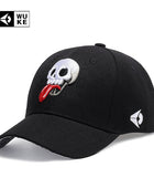 Embroidered Unisex Baseball Cap Skull  /tongue - Kool Cat Records T Shirts N More