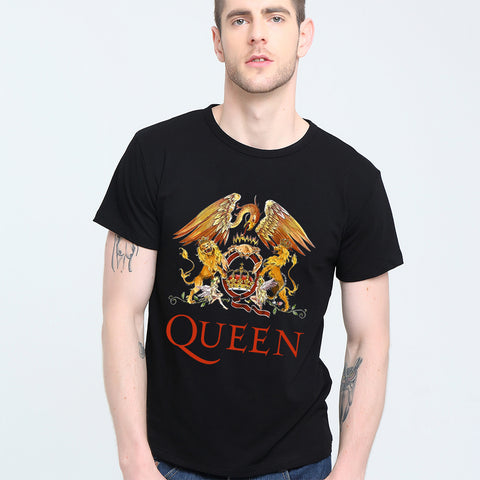 Music rock top100 band queen t-shirt male short-sleeve new arrival Fashion Brand t shirt for men - Kool Cat Records T Shirts N More