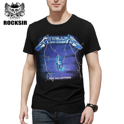 METALLICA Ride the lightning Unisex T-shirt rock band Short sleeve - Kool Cat Records T Shirts N More