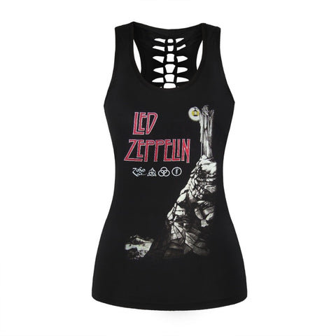 Led Zeppelin 3D Print Jerseys Tank top for women - Kool Cat Records T Shirts N More