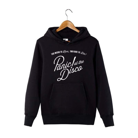 Panic At The Disco Too Weird To Live Too Rare To Die Hoodies - Kool Cat Records T Shirts N More