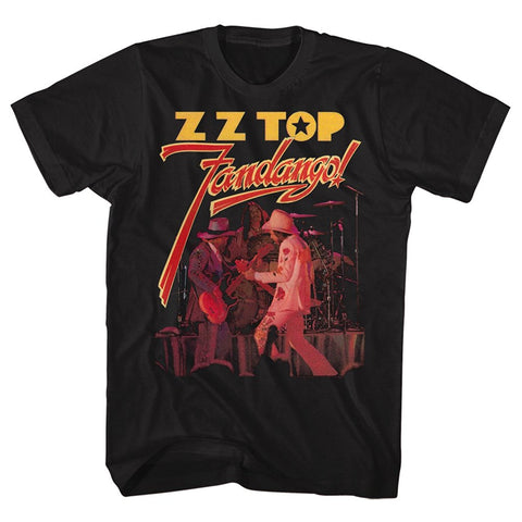 New ZZ TOP FANDANGO Retro Rock Band Legend Men's Black T-shirt Size S To 3XL - Kool Cat Records T Shirts N More